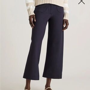 Women's Navy Wide-Leg Pants